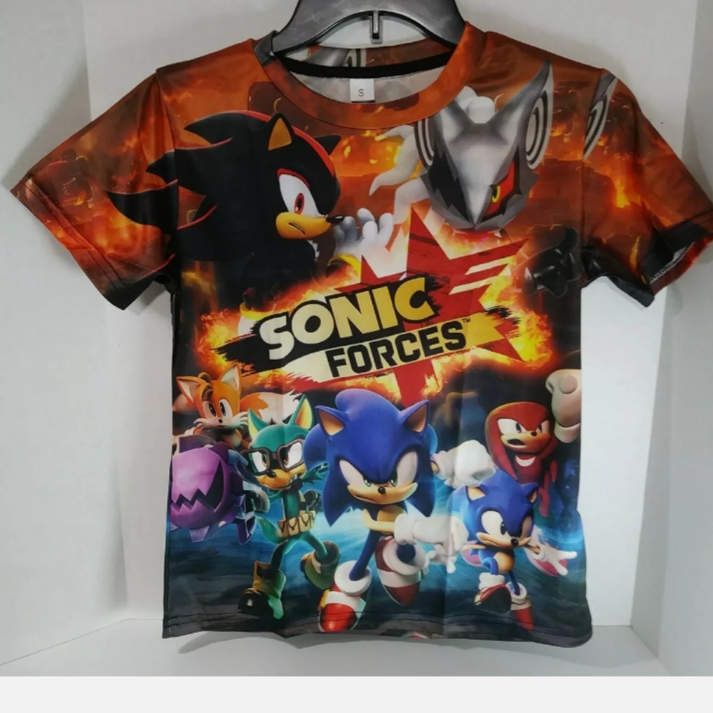 Cosplay Boy's Sz S Mesh T-Shirt With 3D Multicolored Graphics